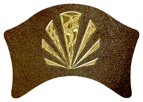 DABAN-602-GD-SH-BR Gold Sunburst Shimmer Brown